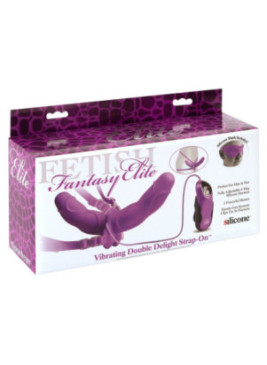 Vibrating Double Delight Strap-on